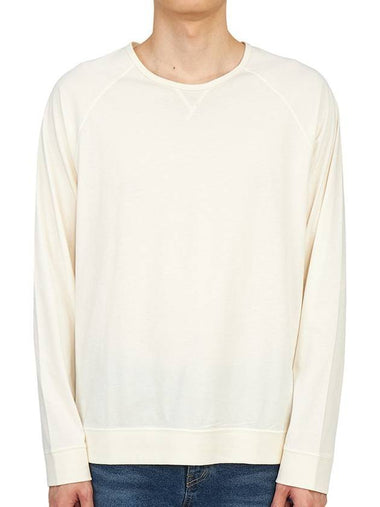 Men's Cotton Long Sleeve T-Shirt Ivory - PAUL SMITH - BALAAN 1