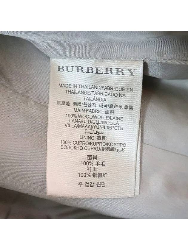 3777272 Brit line 100 wool check coat - BURBERRY - BALAAN 5