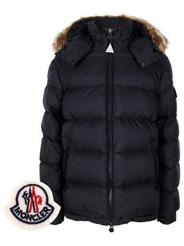 Black Mayaf Hooded Goose Down Jacket 999 00632 - MONCLER - BALAAN 1