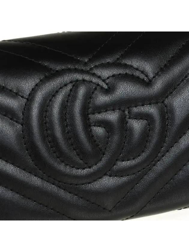 GG Marmont Matelasse Continental Long Wallet Black - GUCCI - BALAAN 10