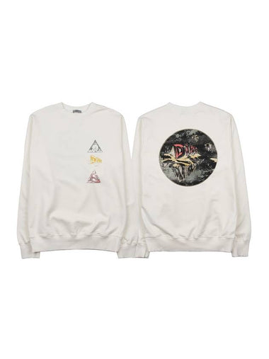 Cotton Logo Print Sweatshirt White - DIOR - BALAAN 1