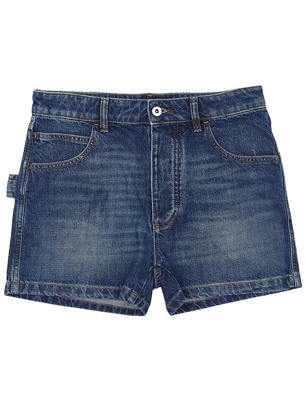 Washed Medium Denim Shorts Mid Blue - BOTTEGA VENETA - BALAAN 11