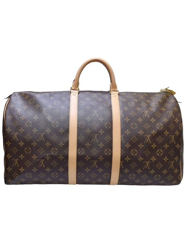 Women s M41424 Monogram Canvas Keepall 55 Travel Tote Bag Built in Chip - LOUIS VUITTON - BALAAN 2