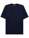 Cotton Oversized Pocket Short Sleeve T-Shirt Navy - THOM BROWNE - BALAAN 3