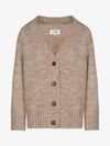 Botanical Dyed V-Neck Knit Cardigan Light Brown - MAISON MARGIELA - BALAAN 2