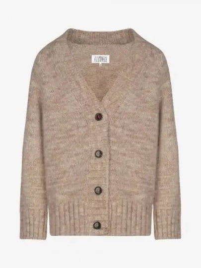 Botanical Dyed V-Neck Knit Cardigan Light Brown - MAISON MARGIELA - BALAAN 2