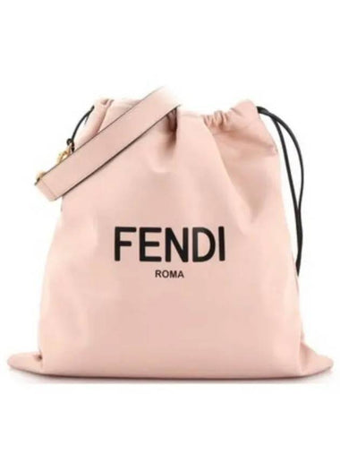 Roma drawstring pouch cross bag light pink 8BT338 ADM9 - FENDI - BALAAN 1