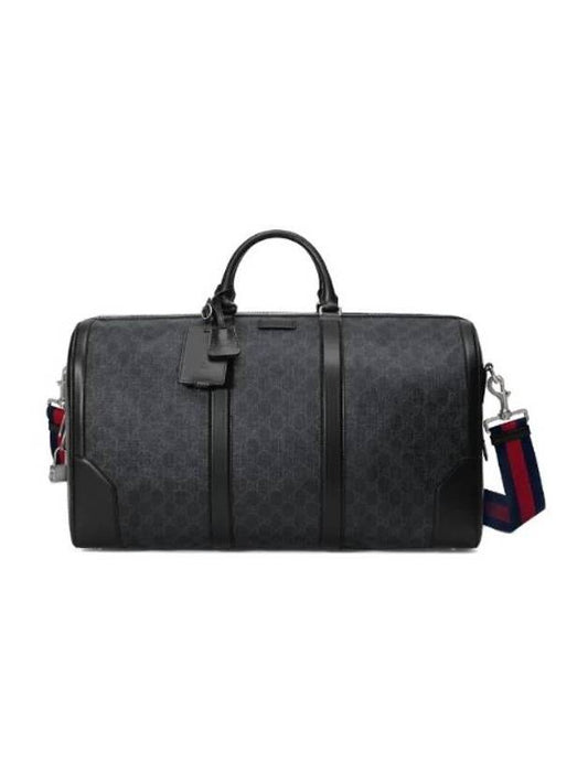 GG Carry-On Duffle Bag Black Grey - GUCCI - BALAAN 1