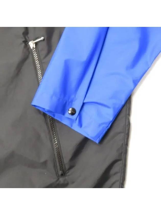 Three Tone Windbreaker Anorak Blue - BURBERRY - BALAAN 9