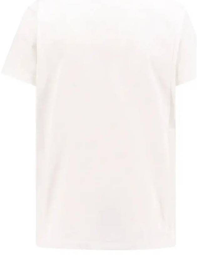 Embroidered logo short sleeve t shirt white - MONCLER - BALAAN 4