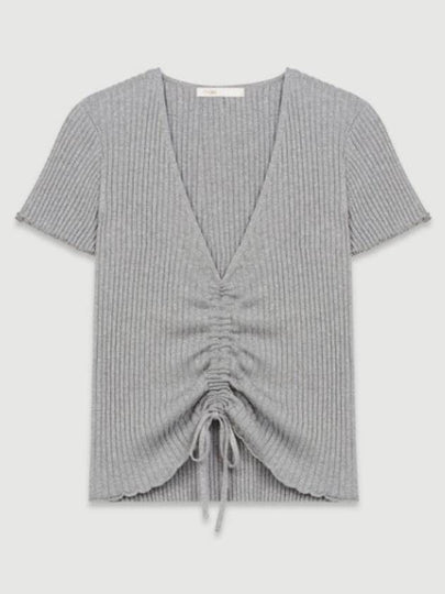 Women's Knit Top Gray - MAJE - BALAAN 2