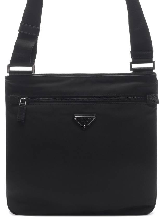 Nylon Triangle Logo Cross Bag Black - PRADA - BALAAN 3