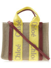 Woody Logo Small Tote Bag Yellow - CHLOE - BALAAN 4