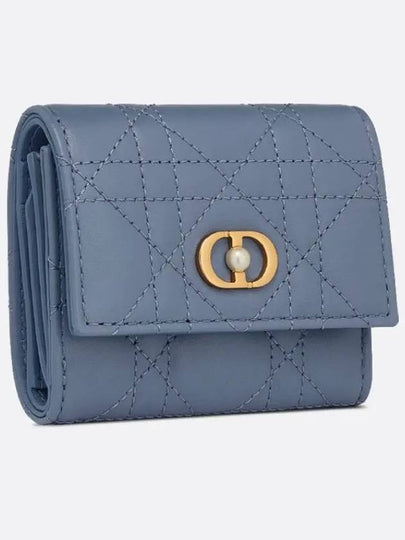 Wallet Denim Blue Cannage Sheepskin S3105UNJB M90B - DIOR - BALAAN 2