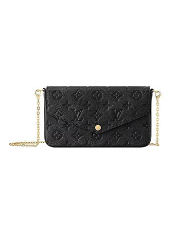 Felicie Pochette Shoulder Bag Black - LOUIS VUITTON - BALAAN 1