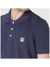 Short Sleeve Polo T Shirt Navy LM00208KJ7002 - MAISON KITSUNE - BALAAN 3