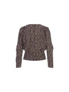 Zarga Floral Silk Blouse Black - ISABEL MARANT - BALAAN 3