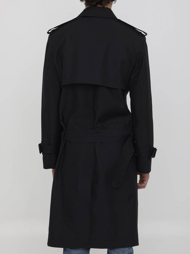 Belted Long Trench Coat Black - BURBERRY - BALAAN 5