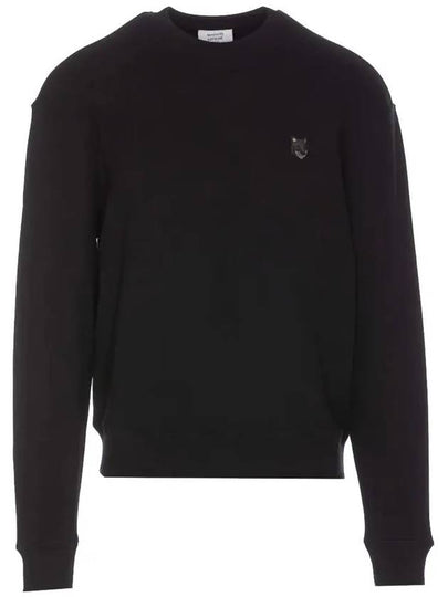 Bold Fox Head Cotton Sweatshirt Black - MAISON KITSUNE - BALAAN 2