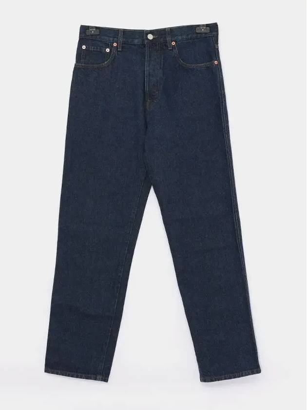 Cropped Denim Jeans Dark Blue - GUCCI - BALAAN 4