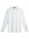 Men's Tour Tech Long Sleeve Polo Shirt White - J.LINDEBERG - BALAAN 2