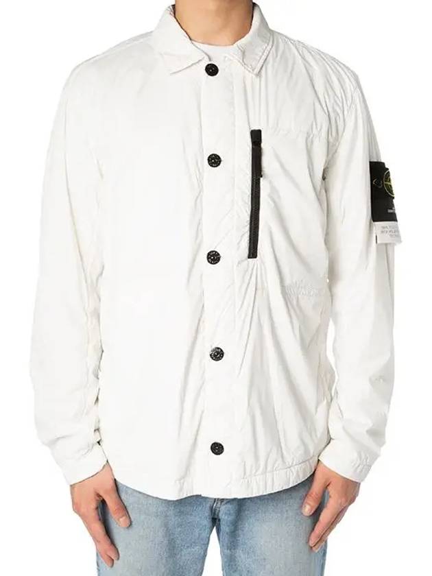 Skin Touch Nylon Garment Dyed Jacket White - STONE ISLAND - BALAAN 5