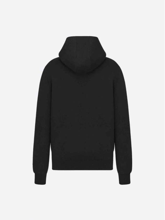 Embroidery Logo Knit Hoodie Black - DIOR - BALAAN 3