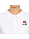 Women's Boke Flower Polo Shirt White - KENZO - BALAAN 7