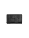 Cassette Zipper Around Long Wallet Black - BOTTEGA VENETA - BALAAN 4