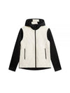 Women's Holma Quilt Hybrid Zip-Up Hoodie Whisper White - J.LINDEBERG - BALAAN 2