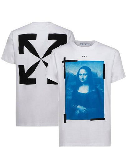 Mona Lisa Slim Short Sleeve T-Shirt White - OFF WHITE - BALAAN 2