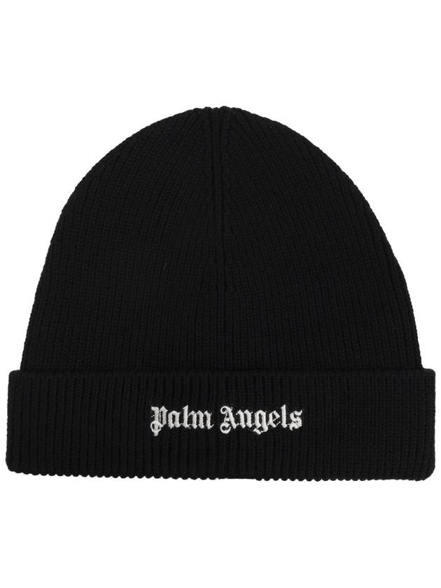 Palm Angels Cap With Logo, Men's, Black - PALM ANGELS - BALAAN 1