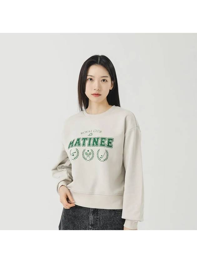 Matinee Sports Club Sweatshirt Greige - LE SOLEIL MATINEE - BALAAN 2