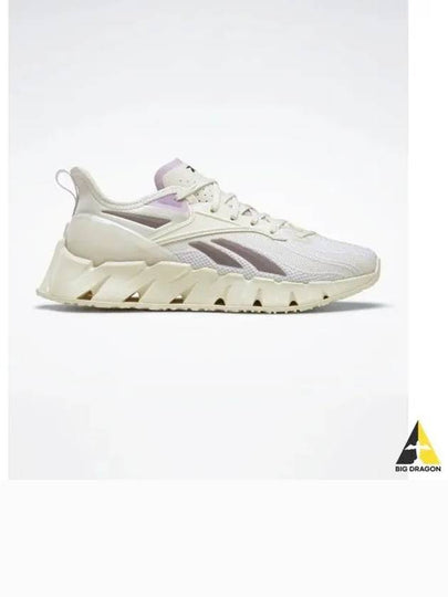 Zig Kinetica 3 Low Top Sneakers Cream Purple - REEBOK - BALAAN 2