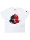 Kids Infant Scribble Logo Short Sleeve White 8C00022 89AFV 002 - MONCLER - BALAAN 2