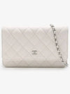 Classic Wallet On Chain Cross Bag Caviar Silver White AP0250 - CHANEL - BALAAN 2