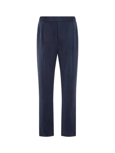 Men s One Tuck Easy Twill Banding Pants Indigo - GIORGIO ARMANI - BALAAN 1