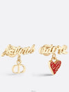 Dioramour Je Vous Adore Earrings Gold Finish - DIOR - BALAAN 5