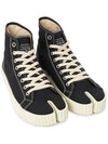 Tabi Split Toe High Top Sneakers Black - MAISON MARGIELA - BALAAN 4