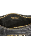 Nappa Leather Mini Bag with Topstitching Black - PRADA - BALAAN 11