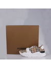 Vintage Check Suede Leather Sneakers Archive Beige - BURBERRY - BALAAN 5