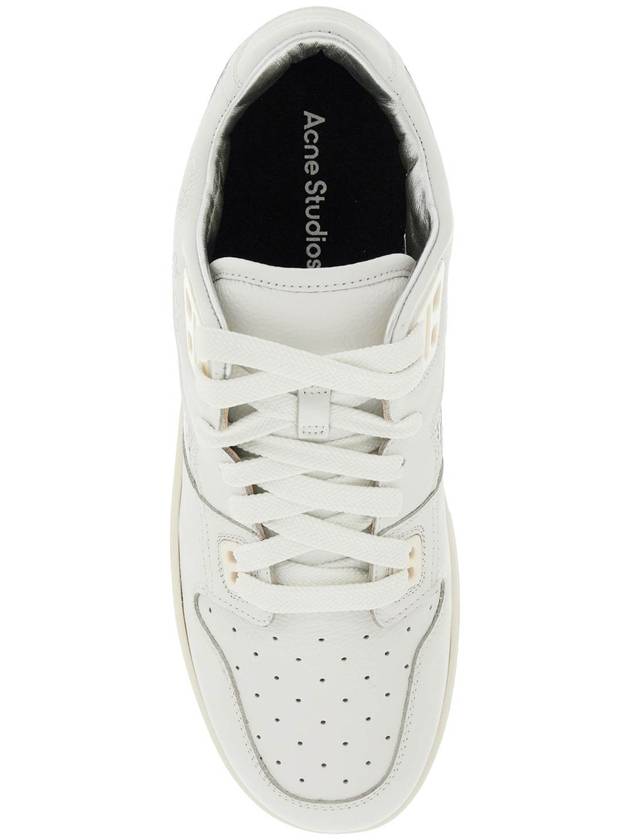 Metallic Detail Low Top Sneakers White - ACNE STUDIOS - BALAAN 3