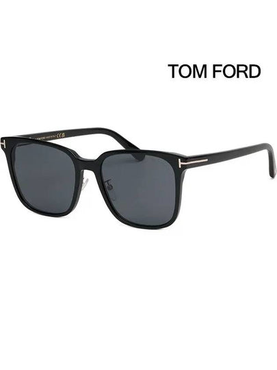 Eyewear Oversized Square Horn-rimmed Sunglasses Black - TOM FORD - BALAAN 2