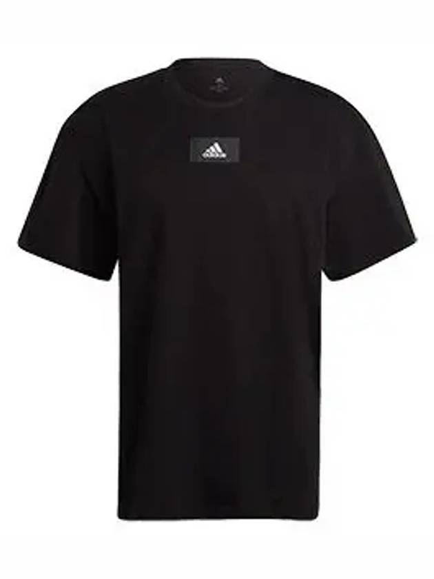 Essentials FeelVivid Short Sleeve T-Shirt Black - ADIDAS - BALAAN 4