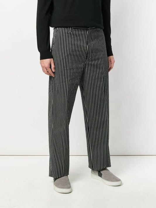 striped wide leg trousers - LANVIN - BALAAN 1