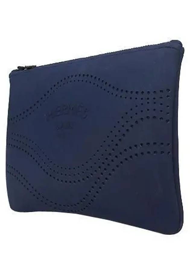 navy clutch bag - HERMES - BALAAN 2