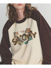 SNACK CAT Raglan Sweatshirt Brown - CPGN STUDIO - BALAAN 3