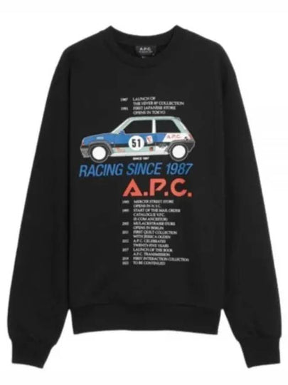 Mac Racing Car Sweatshirt Black - A.P.C. - BALAAN 2