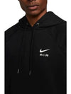 Air French Terry Pullover Hoodie Black - NIKE - BALAAN 4