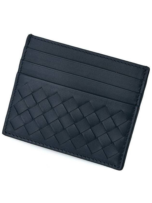 Intrecciato Classic Card Wallet Navy - BOTTEGA VENETA - BALAAN 5